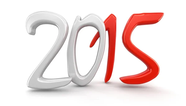 New Year 2015 (clipping path included) — Stock Photo, Image