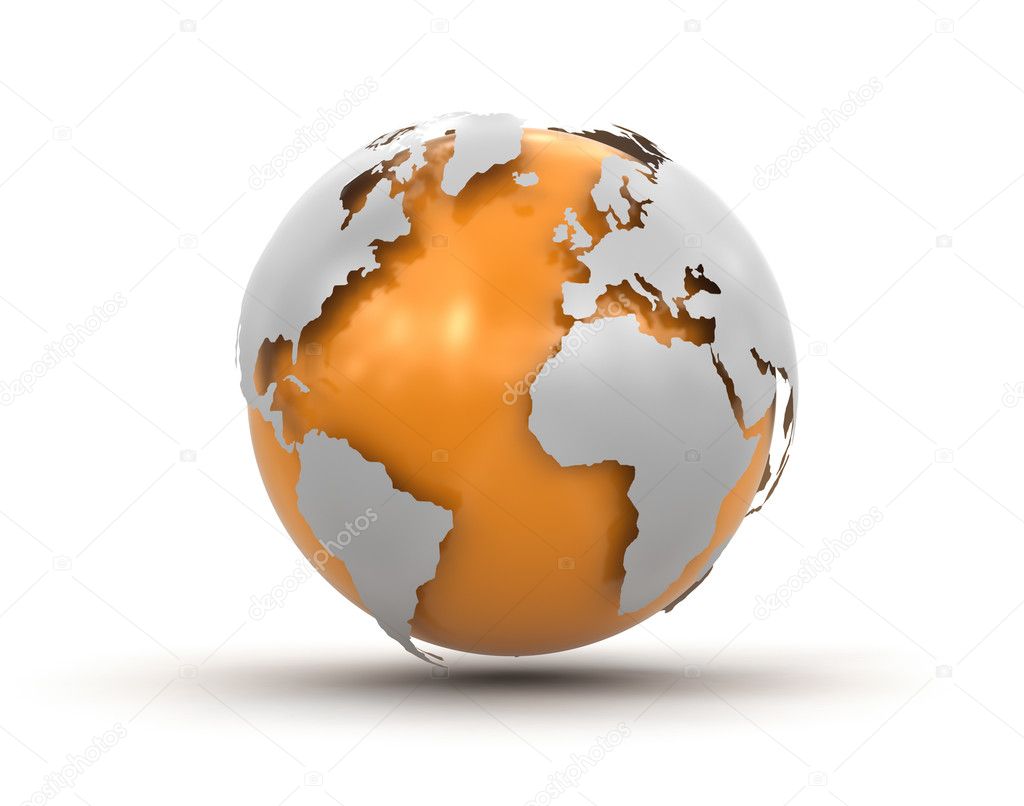 3d Globe (clipping path included)