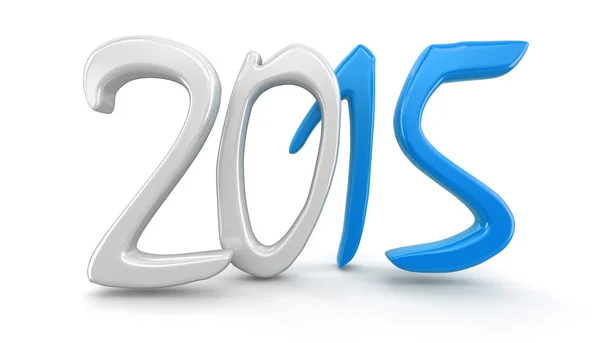 New Year 2015 (clipping path included) — Stock Photo, Image