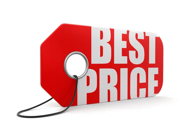 Label with Best Price (clipping path included) — Stock Photo, Image