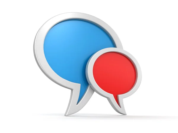 Speech bubbles (clipping path included) — Stock Photo, Image