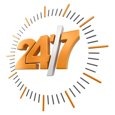 24-7 işareti (dahil kırpma yolu)