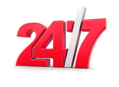 24-7 işareti (dahil kırpma yolu)