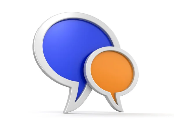 Speech bubbles (clipping path included) — Stock Photo, Image