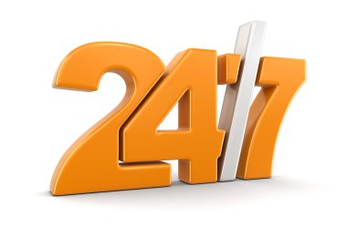 24-7 işareti (dahil kırpma yolu)