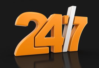24-7 işareti (dahil kırpma yolu)