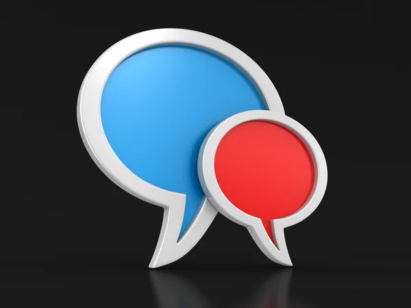 Speech bubbles (clipping path included) — Stock Photo, Image