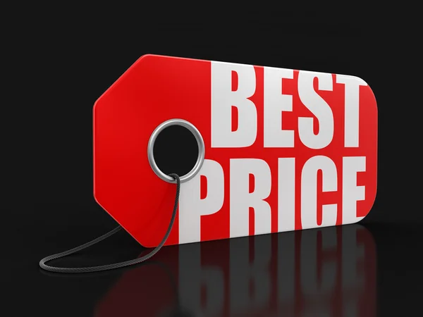 Label with Best Price (clipping path included) — Stock Photo, Image