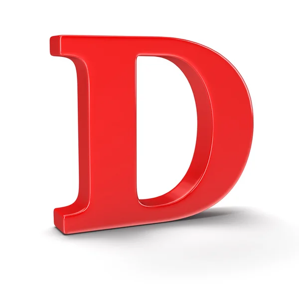 Буква D (включая путь обрезки) ) — стоковое фото