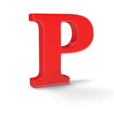 Harf P (dahil kırpma yolu)