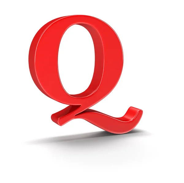 Letter Q (clipping path included) — Stock Photo, Image