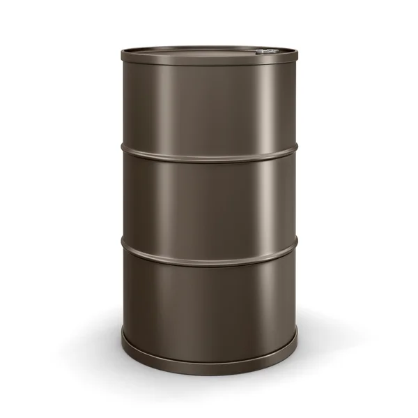 Oil drum (clipping path included) — Stock Photo, Image