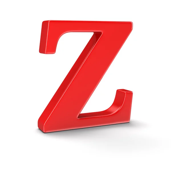 Letter Z (uitknippad opgenomen) — Stockfoto