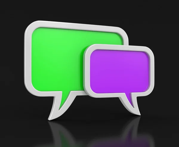 Speech bubbles (clipping path included) — Stock Photo, Image