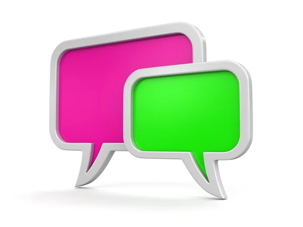 Speech bubbles (clipping path included) — Stock Photo, Image