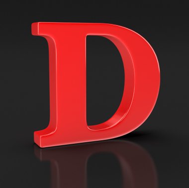 Harf D (dahil kırpma yolu)