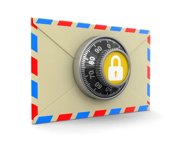 Letter protection (clipping path included) — Stock Photo, Image