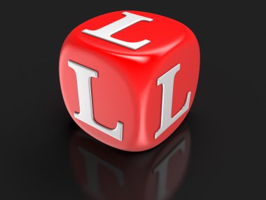 Harf L (dahil kırpma yolu ile zar)