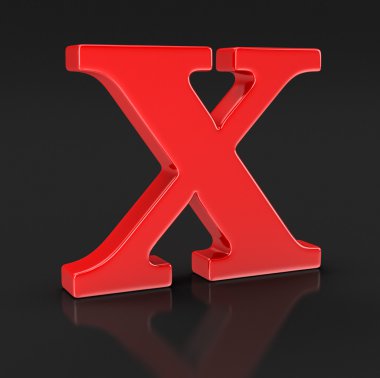 Mektup X (dahil kırpma yolu)