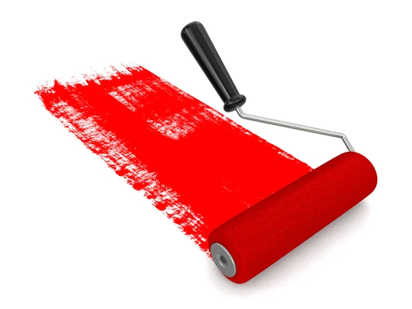Paint roller (clipping path included) — Stock Photo, Image