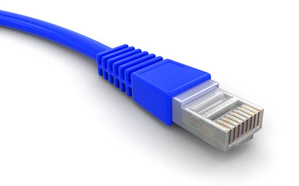 Комп'ютерний кабель (відсічний контур включено ) — стокове фото