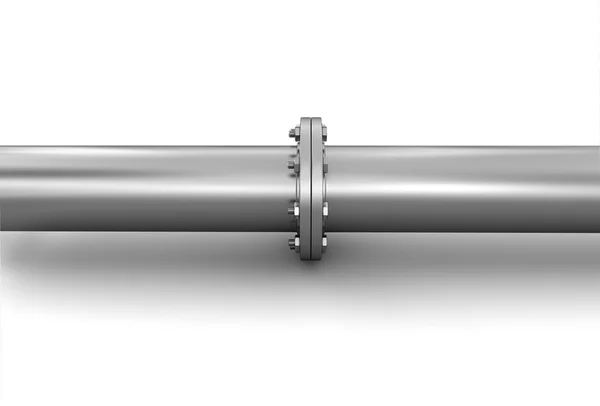 Pipe fitting (clipping path included) — Stock Photo, Image