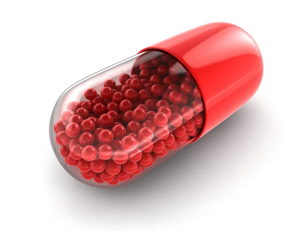 Pill and drugs (clipping path included) — Stock Photo, Image