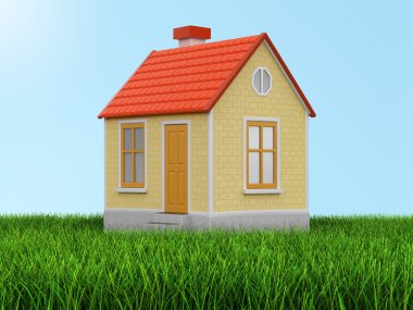 Ev çim (dahil kırpma yolu üzerinde)