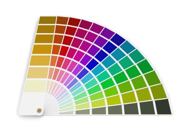 Pantone renk paleti Kılavuzu (dahil kırpma yolu)