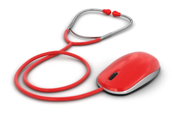 Stethoscope (clipping path included) — Stock Photo, Image