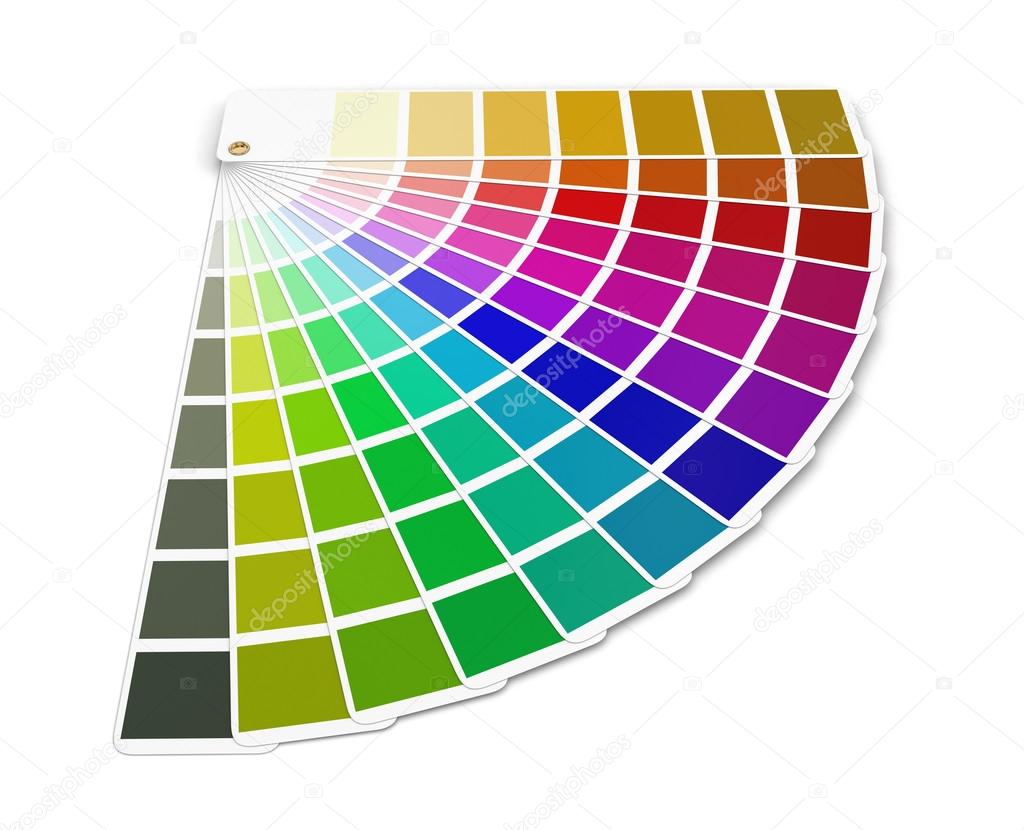 Pantone color palette guide (clipping path included)