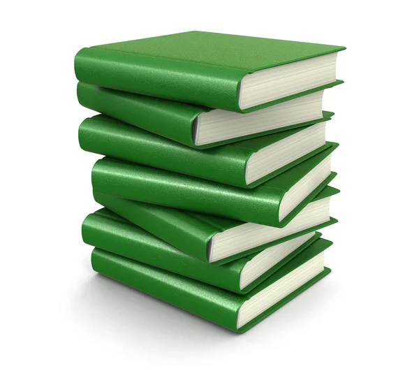 Stack of books (clipping path included) — Stock Photo, Image