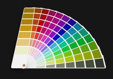 Pantone renk paleti Kılavuzu (dahil kırpma yolu)