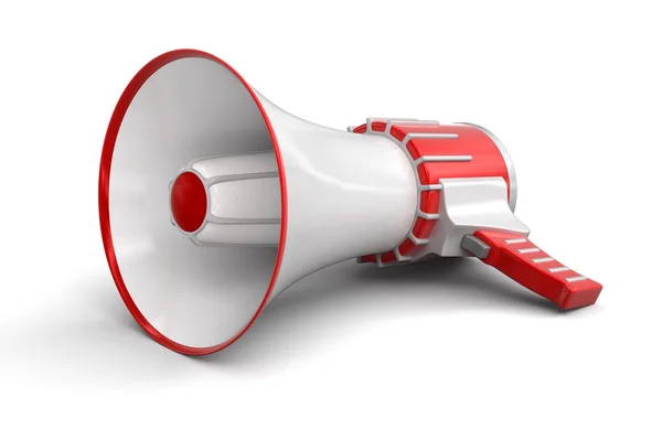 Megaphone (clipping path included) — Stock Photo, Image