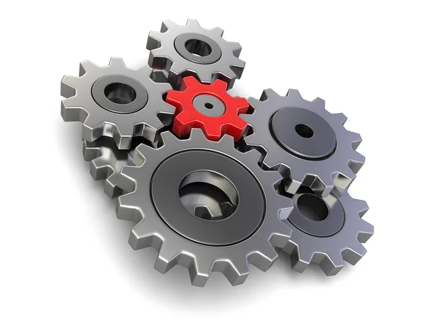 Cogwheels (clipping path included) — Stock Photo, Image