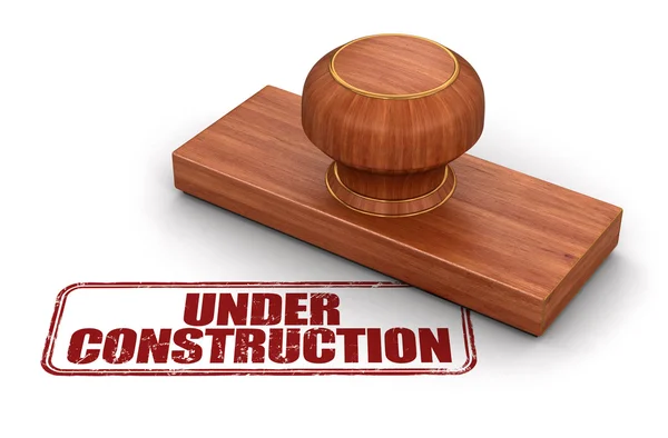 Stamp Under construction — Stock Photo, Image