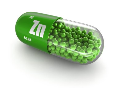 Vitamini kapsülü Zn (dahil kırpma yolu).