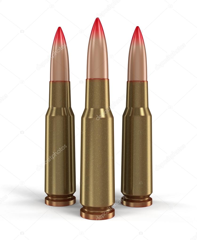 Bullets (clipping path included)
