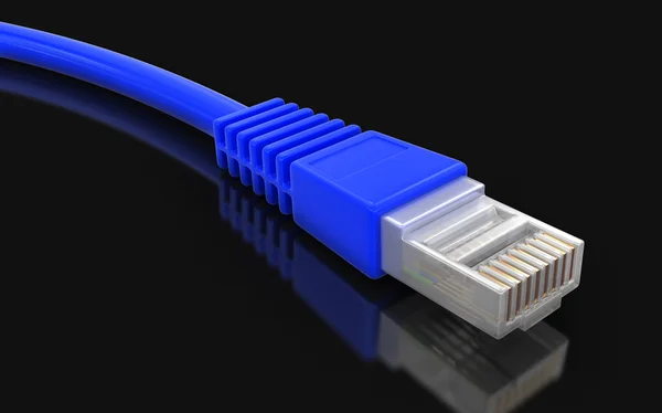 Computer Cable (clipping path included) — Stock Photo, Image