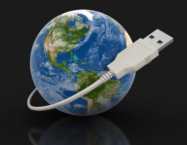 Küre ve usb kablosu (dahil kırpma yolu)