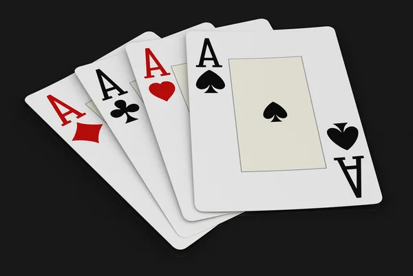 Aces (clipping path included) — Stock Photo, Image