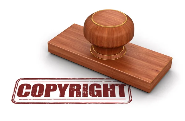 Stamp Copyright — Stock Photo, Image