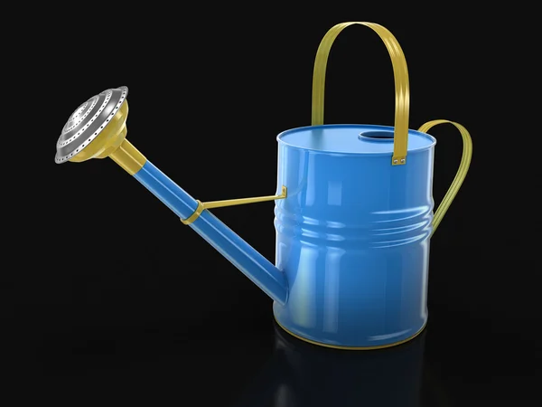 Metal Watering Can (clipping path included) — Stock Photo, Image