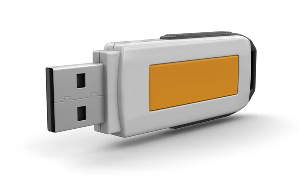 USB flash Memory (clipping path included) — Stock Photo, Image