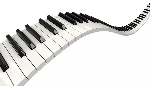 Teclas de piano — Vector de stock