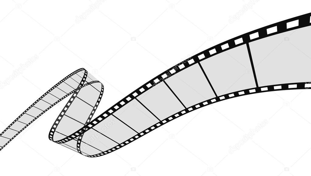 Wall Mural Film reel and strip on a white background 