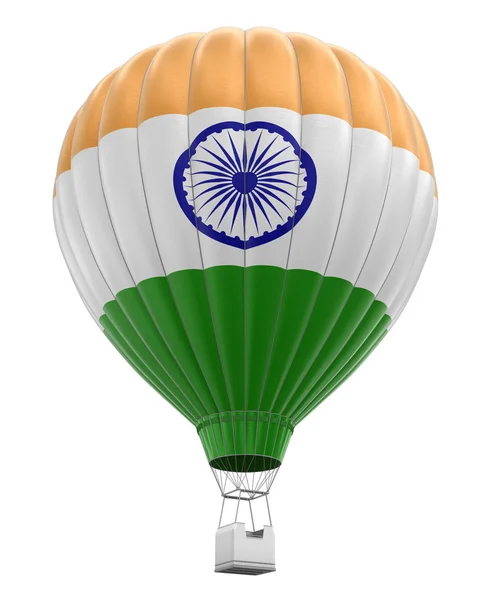 Повітряна куля з індійських прапор (відсічний контур включені) — стокове фото