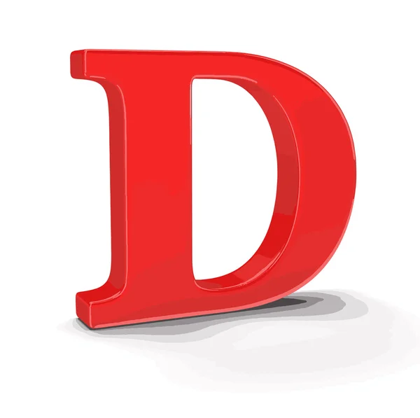 Letter D — Stock Vector