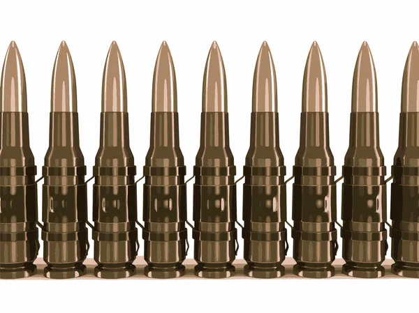 Ceintures de mitrailleuses — Image vectorielle