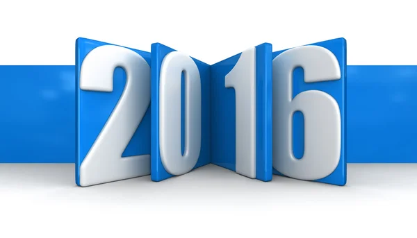 Nový rok 2016 (Ořezová cesta zahrnuté) — Stock fotografie